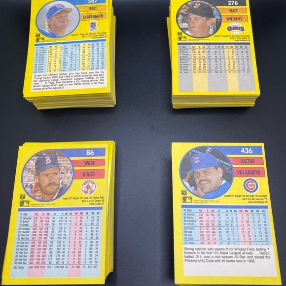 Fleer 1991 (210) Baseball Trading Cards VGC - Picture 3 of 9